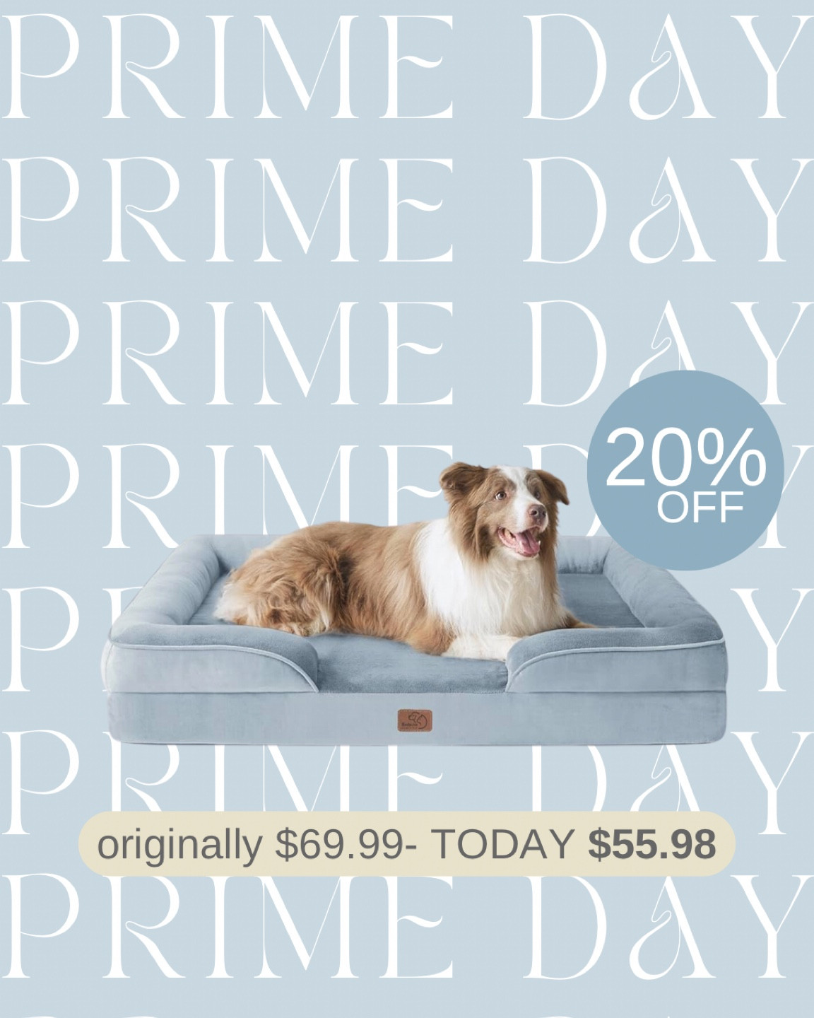 20% OFF this classy dog bed perfect your Fido! #primeday #amazonprimeday 

#LTKSaleAlert #LTKStyleTip #LTKHome