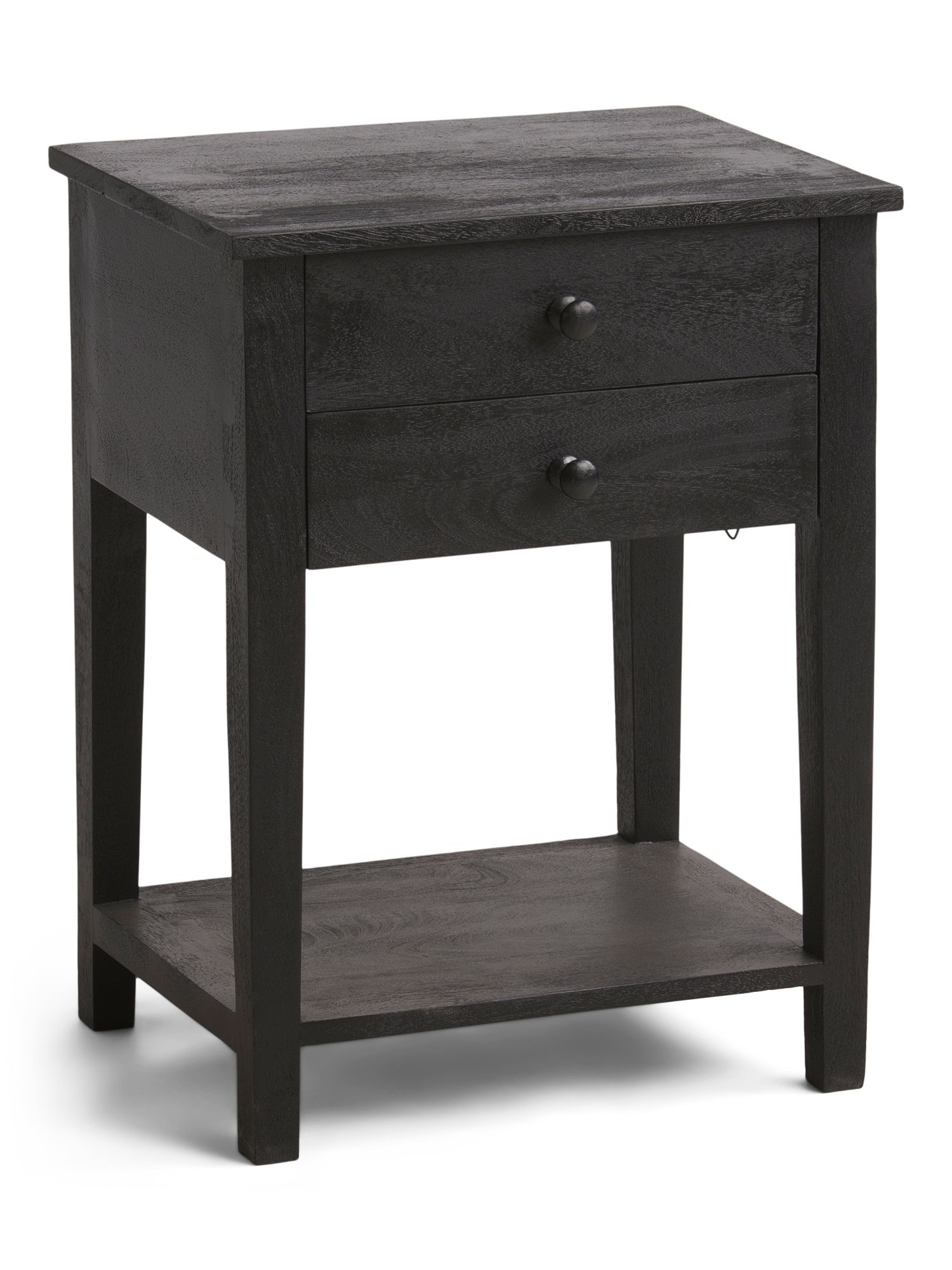 2 Drawer Wooden Side Table | TJ Maxx