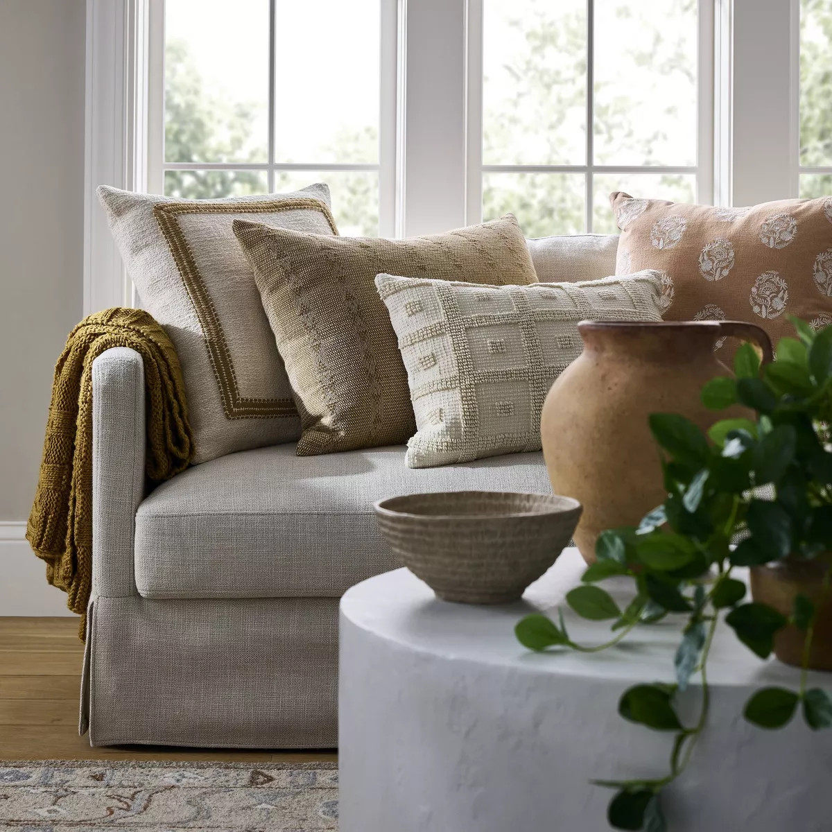 Tufted Geo Lumbar Throw Pillow - Threshold™ designed with Studio McGee | Target