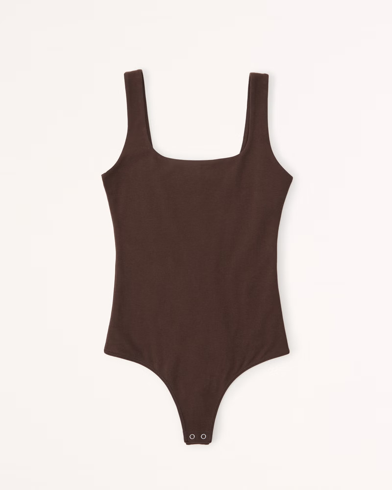 Women's Cotton Seamless Fabric Tank Bodysuit | Women's Tops | Abercrombie.com | Abercrombie & Fitch (US)