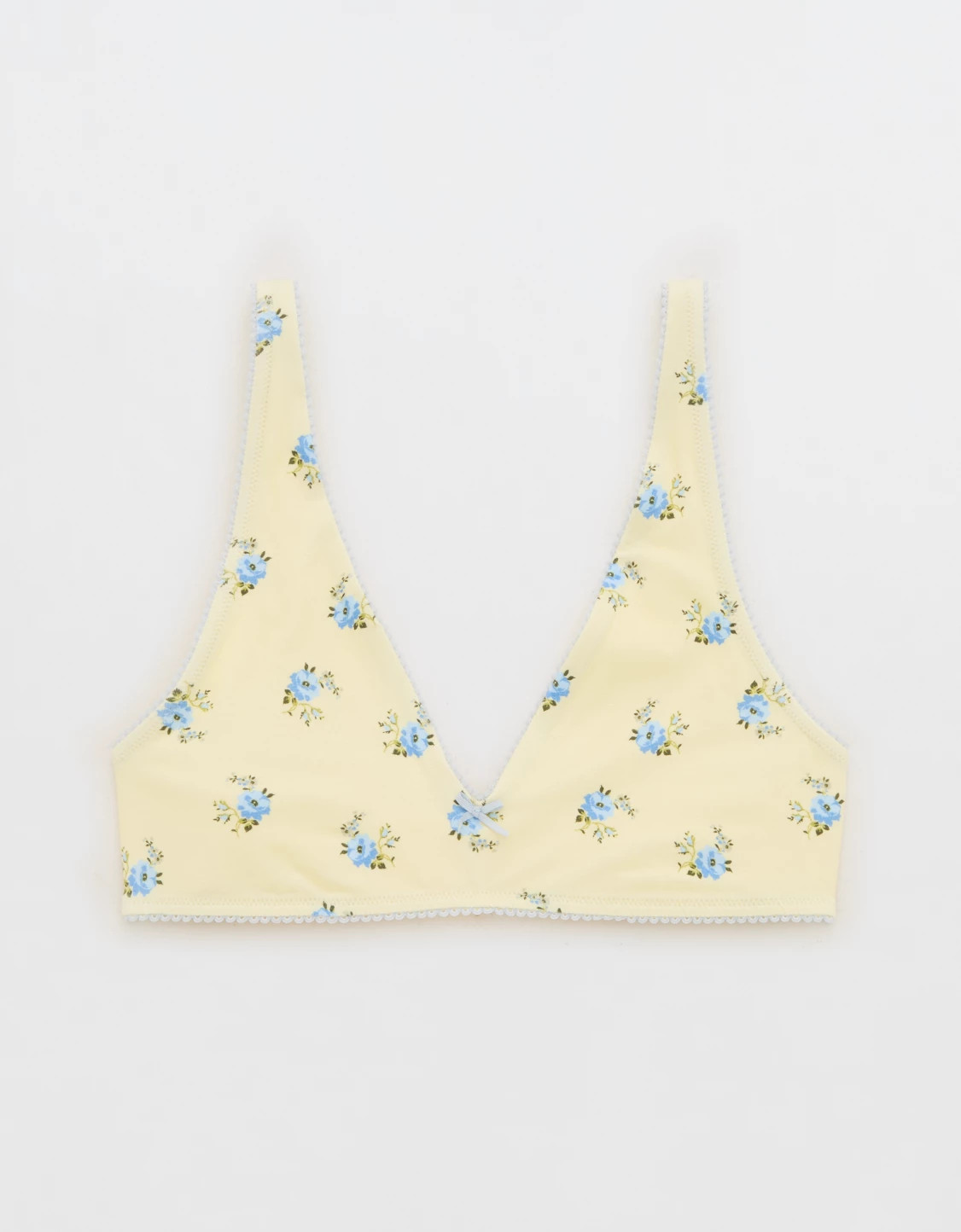 OVERSLEPT by Aerie Cotton Plunge Bralette | Aerie