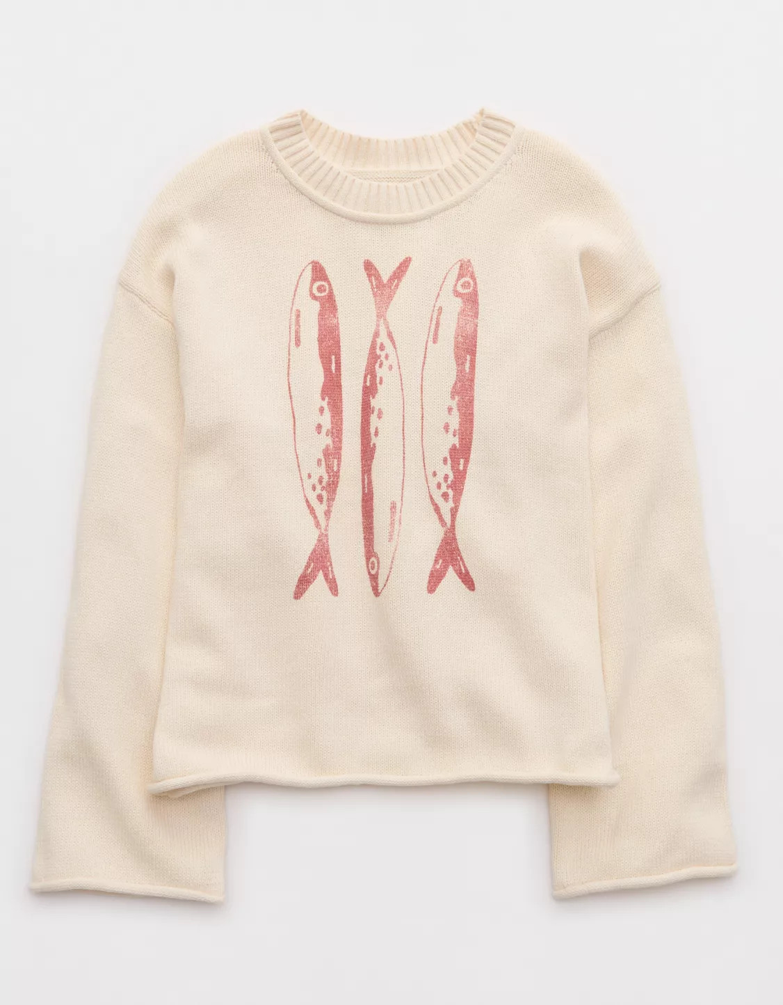 Aerie Sunkissed Cotton Graphic Sweater | Aerie