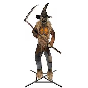 Haunted Living 12-ft Lighted Animatronic Scarecrow | Lowe's