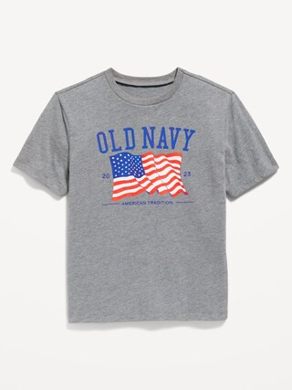 Gender-Neutral Short-Sleeve Logo-Graphic T-Shirt for Kids | Old Navy (US)