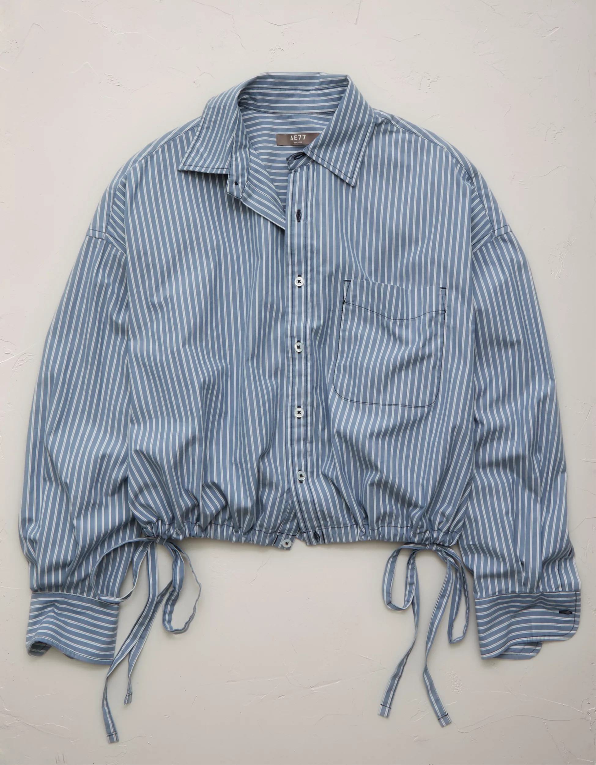AE77 Premium Poplin Shirt | American Eagle Outfitters (US & CA)