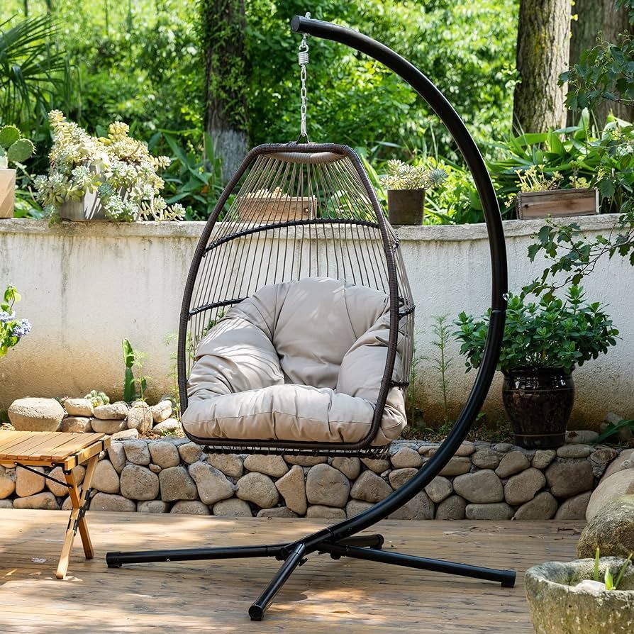 Egg Chair Hammock Chair Basket Chair Hanging Swing Amazon Home Decor Finds Amazon Favorites | Amazon (US)