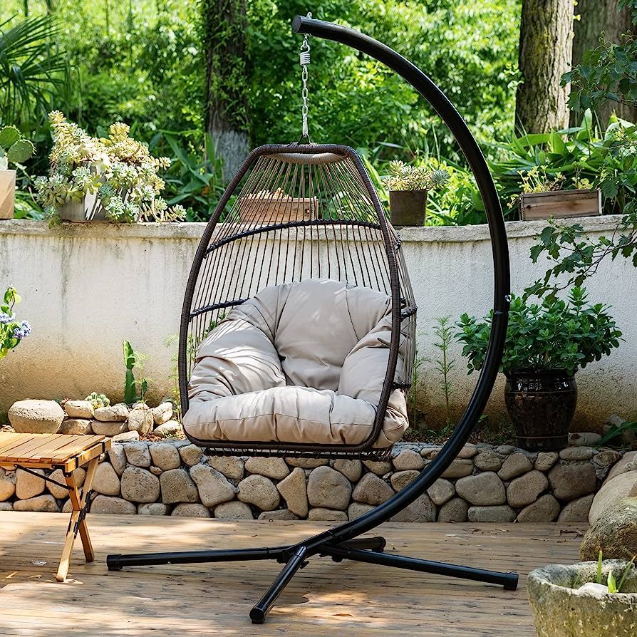 Egg Chair Hammock Chair Basket Chair Hanging Swing Amazon Home Decor Finds Amazon Favorites | Amazon (US)