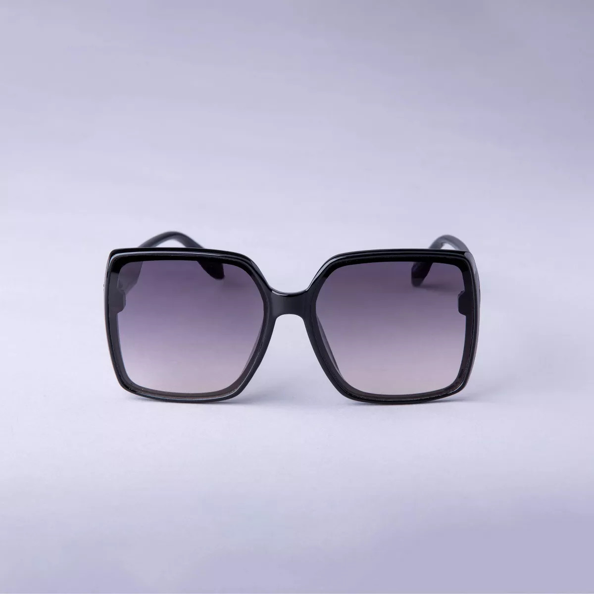 Women's Oversized Square Butterfly Sunglasses - A New Day™ Black | Target