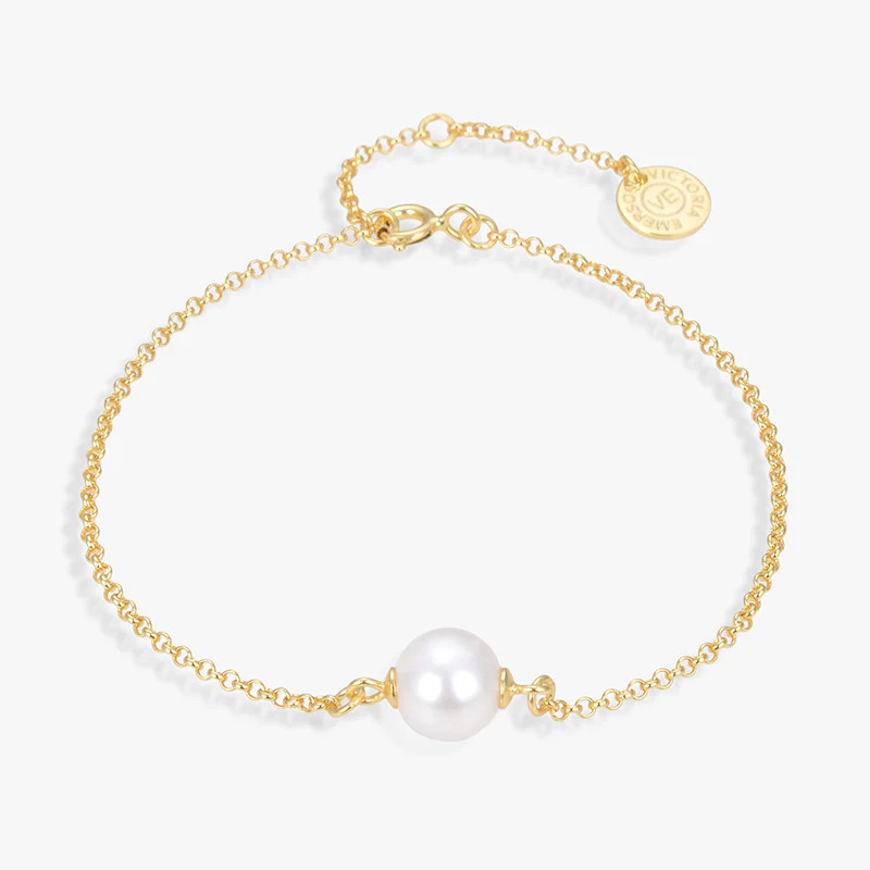 Cece Solo Pearl Bracelet | Victoria Emerson