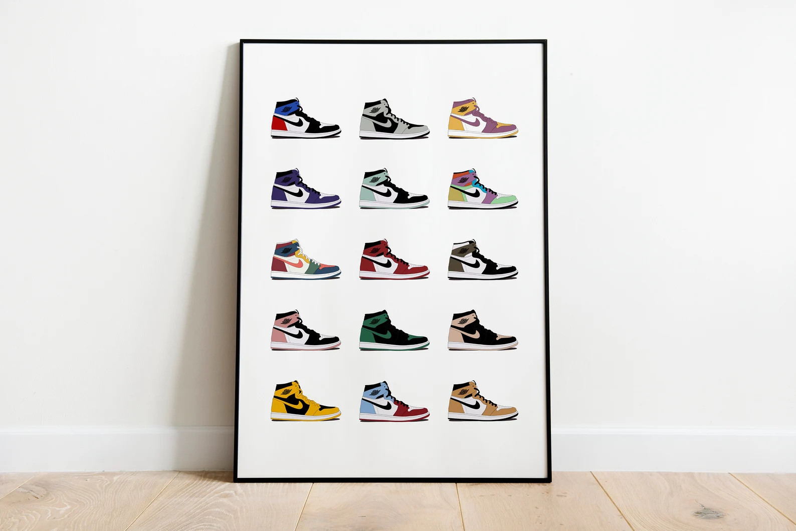Air Jordan Collection Print | Sneaker Wall Art | Digital File | Etsy (US)