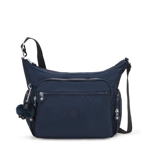 Kipling Womens Gabbie Bag, Lightweight Everyday Purse, Casual Shoulder Bag Crossbody, Blue Bleu, Medium US | Amazon (US)