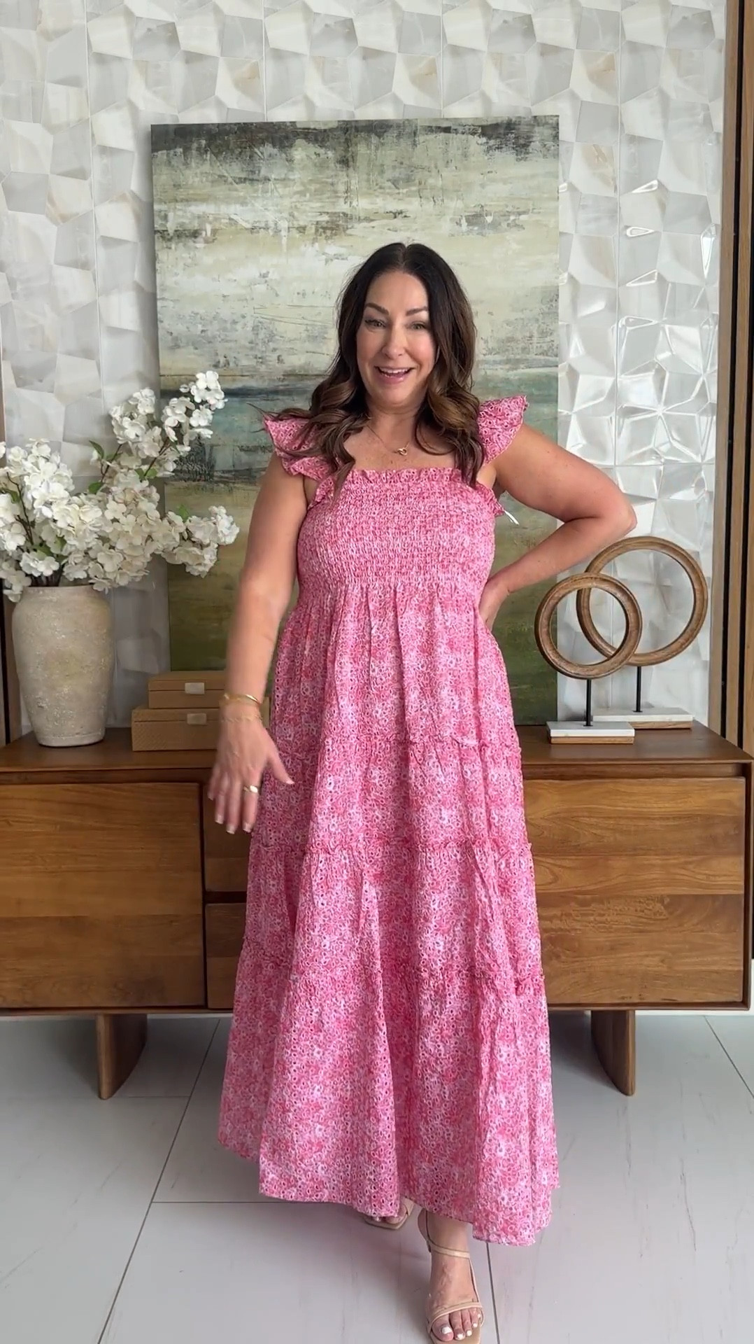 Pink maxi dress great for spring events tts large 

#LTKMidsize #LTKMothersDay #LTKOver40