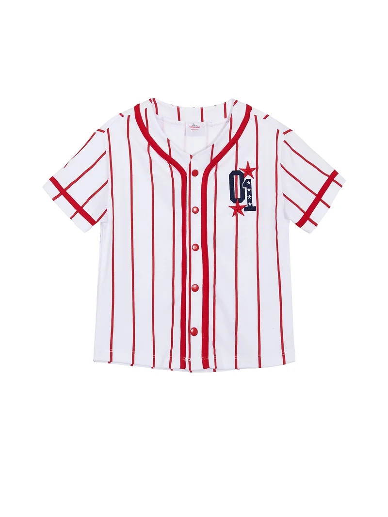 Way to Celebrate Toddler Boy Patriotic Americana Americana Jersey, Sizes 12M-5T | Walmart (US)