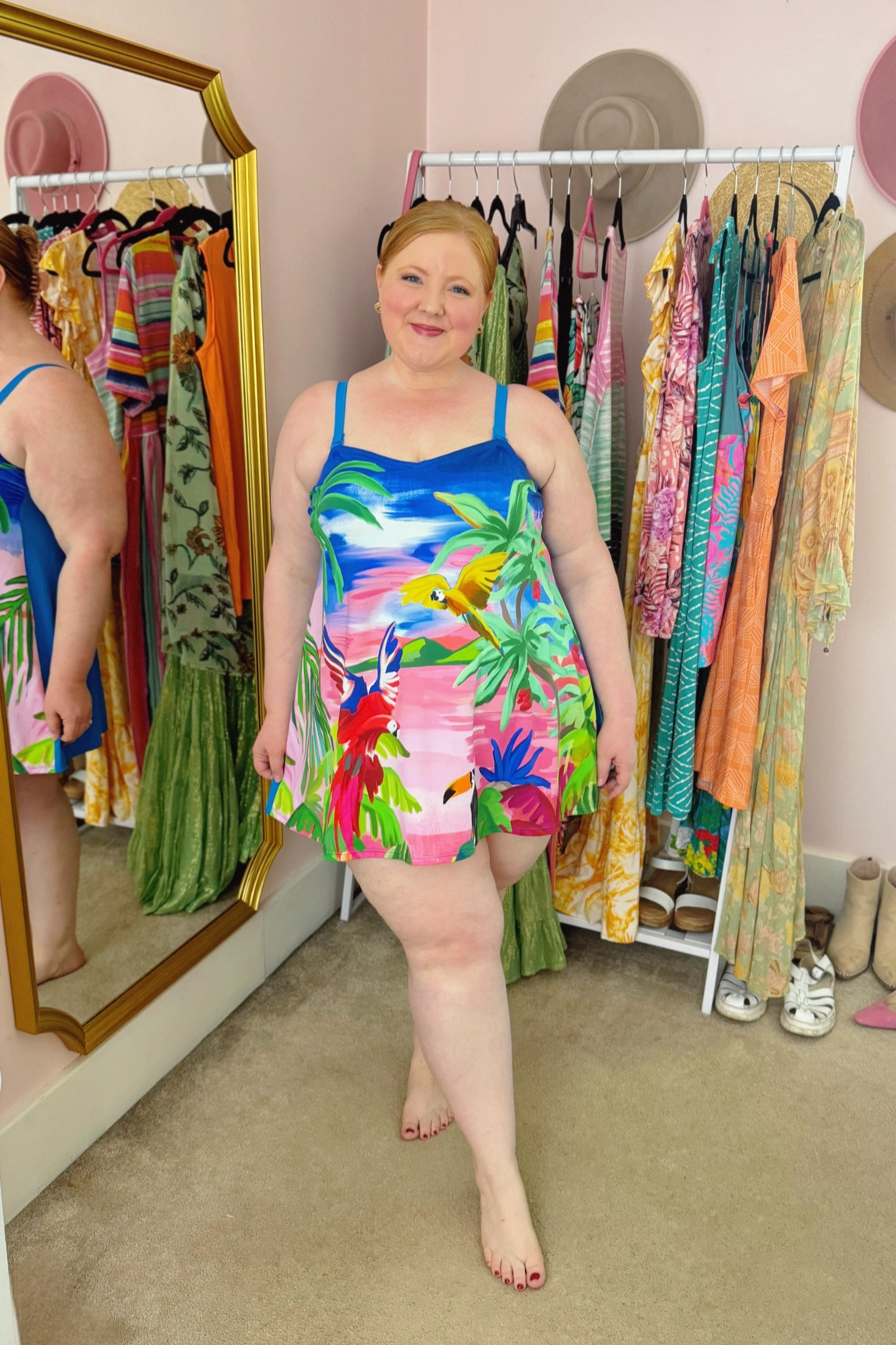 New summer arrivals from @ullapopkenusa! Which swimsuit is your favorite? The sunset parrot swimdress 🦜, classic black one piece 🖤, or teal and pink swimdress 🐬? Shop and save 25% at #UllaPopken with code 2024LIZ25! 



#LTKPlusSize #LTKSwim #LTKSeasonal
