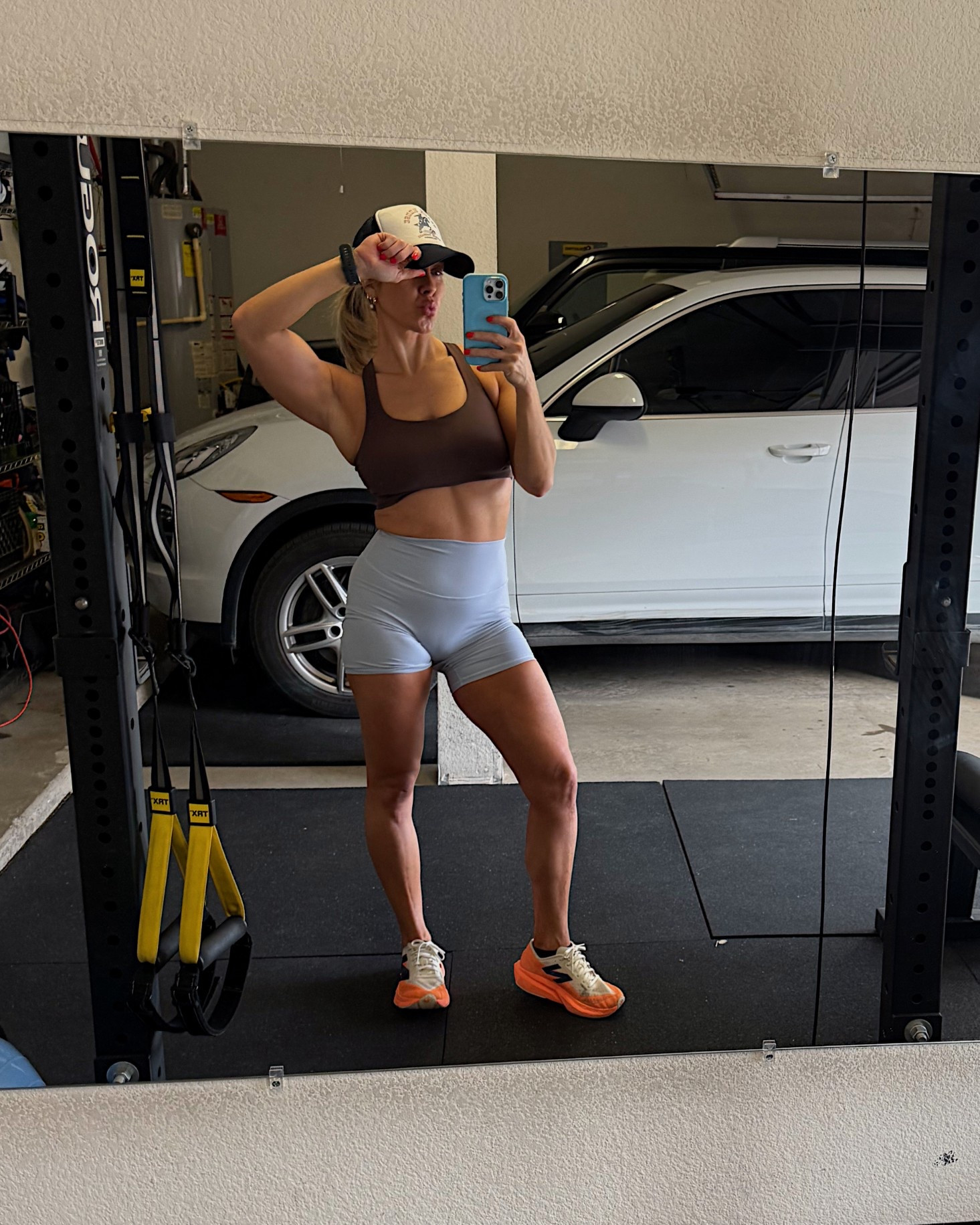 Workout fit 2/19! Wearing M in both Amazon workout shorts and sports bra. Sized up 1/2 size in new balance running shoes  

#LTKfitnessgoals #LTKActive #LTKSaleAlert