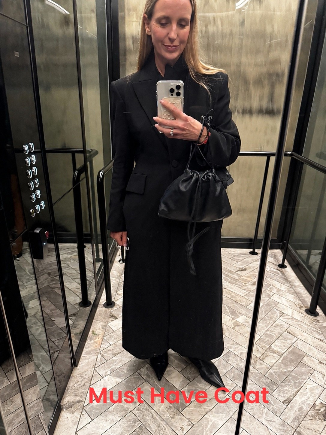 This coat is the perfect evening coat. You can wear as a tuxedo coat with pants or denim or over a gown for getting to the party. It has a great shoulder line and shaped through the body and perfect length. It solves the dilemma of looking chic but not freezing to death in an evening ensemble. Yes it’s pricey but I feel you’d wear this for many years so cost per wear…..
Tuxedo coat from Scanlan Theodore
Bag from Cos (boots too but they’re now sold out 😢)

#LTKaustralia #LTKautumn #LTKwedding