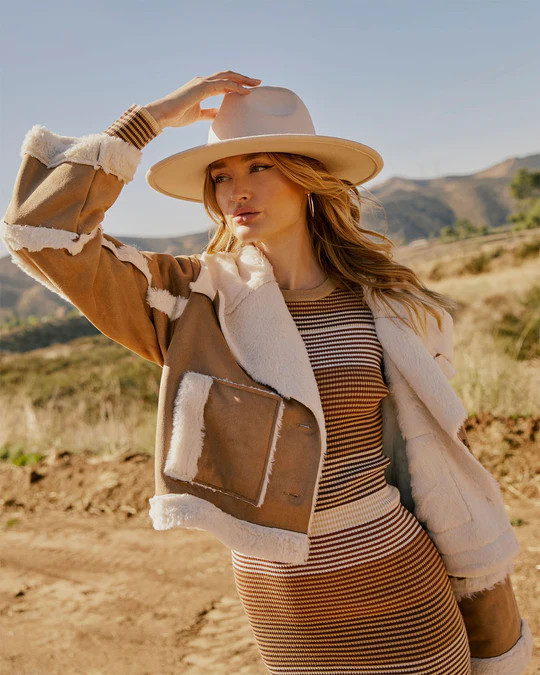 Wildwood Cropped Shearling Jacket | VICI