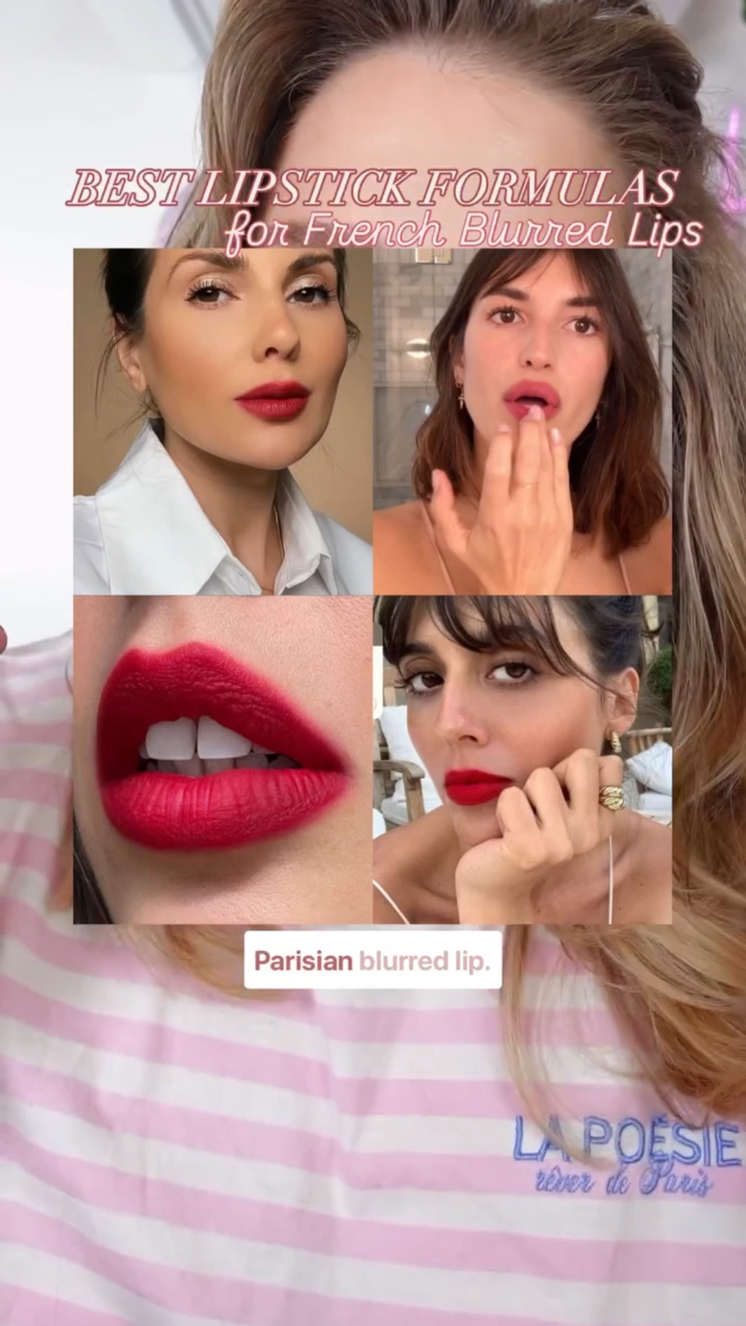 The Parisian blurred lip: soft, effortless, and perfectly undone. ✨ No harsh lines, no overlining—just the right formula and a little smudging magic. 

Using:
violette_fr bisou balm shade sucette
givenchybeauty le rouge sheer Velvet matte lipstick shade 16
merit limited edition holiday blur lipstick (please bring this formula back)
maccosmeticscanada powder kiss liquid lip shade elegance is earned 
anastasiabeverlyhills lip velvet liquid lipstick shade rosy mauve 

Which one would you wear? 

 #ltkvideo #ltkwatchnow

#LTKbeauty #LTKcanada