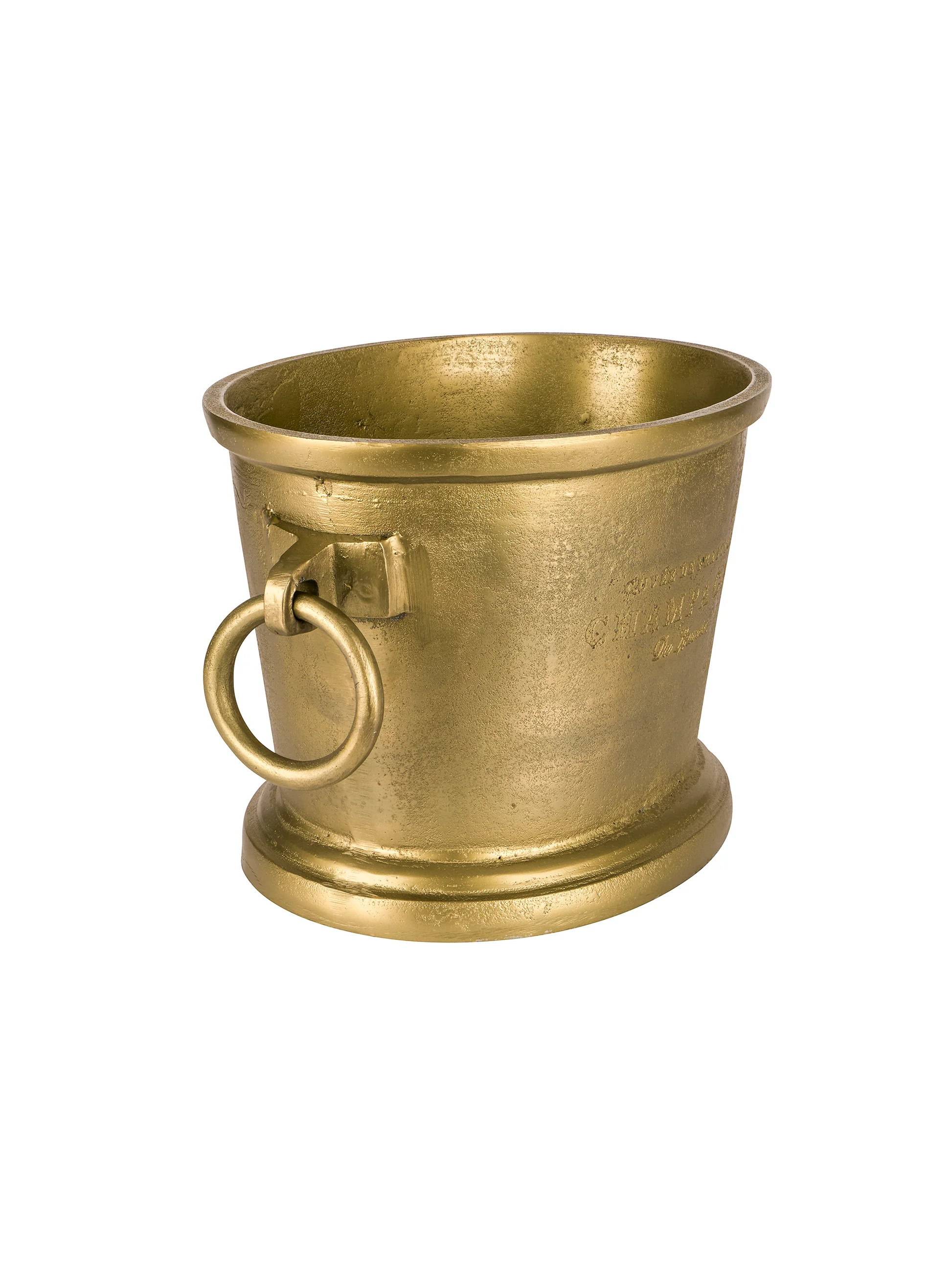 Antique Brass Finished Double Champagne Bucket | Weston Table