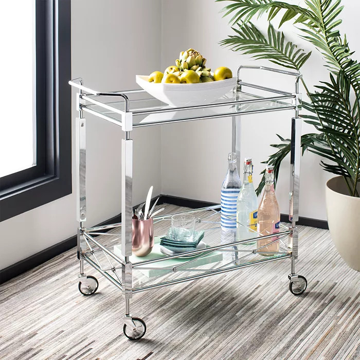 Ingrid 2 Tier Rectangle Bar Cart | Bloomingdale's (US)
