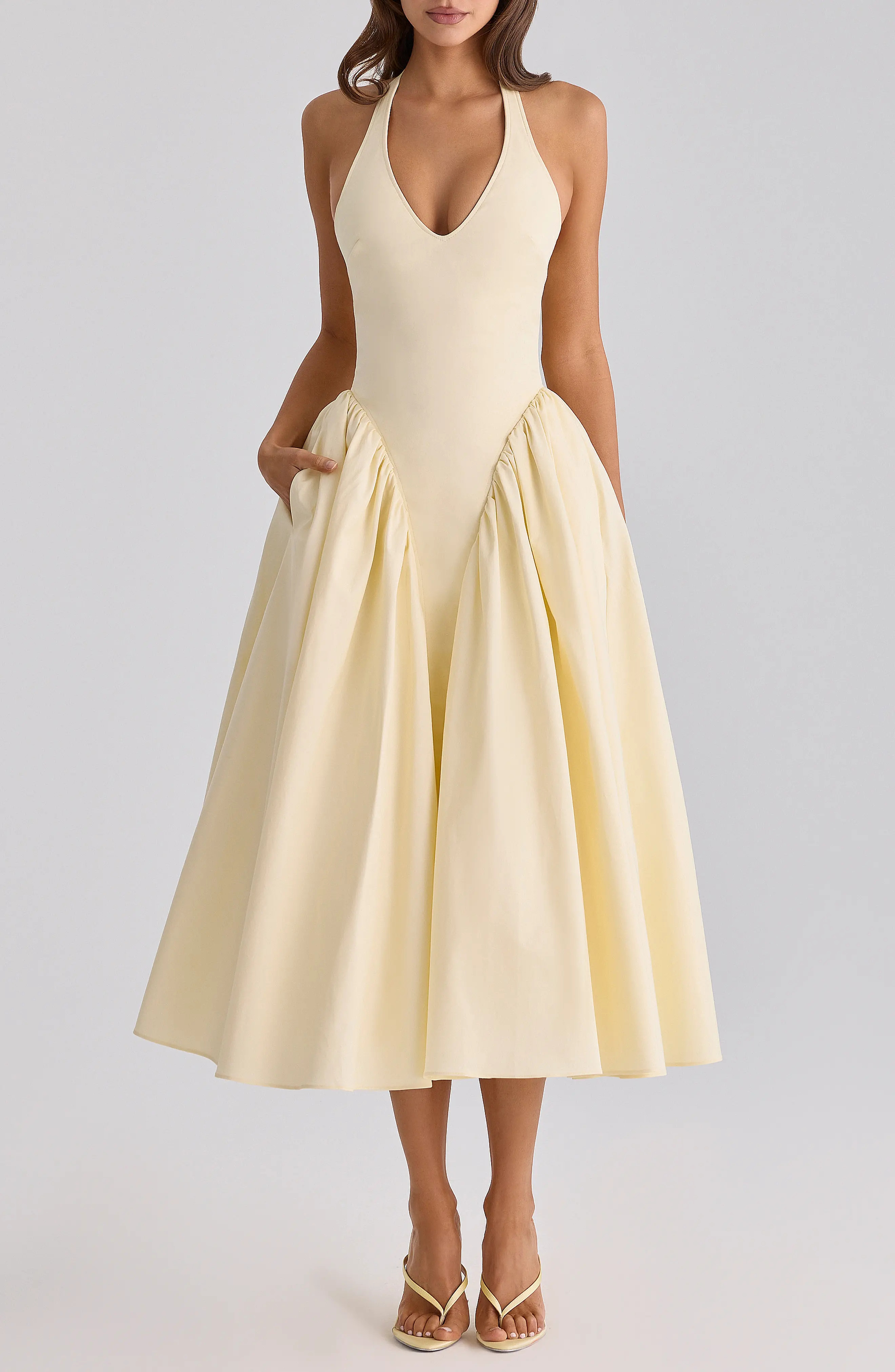 Marilyn Halter Cotton Blend Midi Sundress (Women) | Nordstrom | Nordstrom
