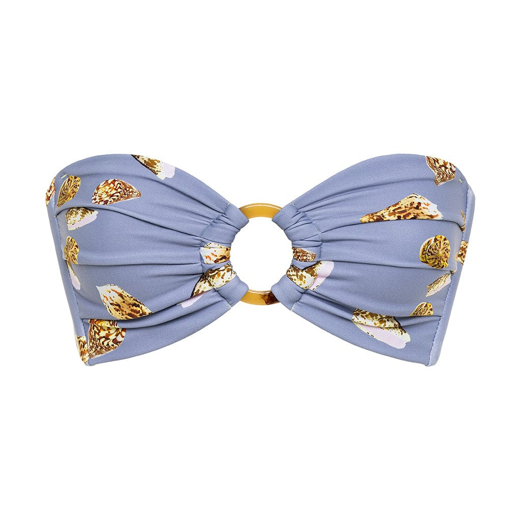 Shell Tori Ties Bandeau Bikini Top | Montce