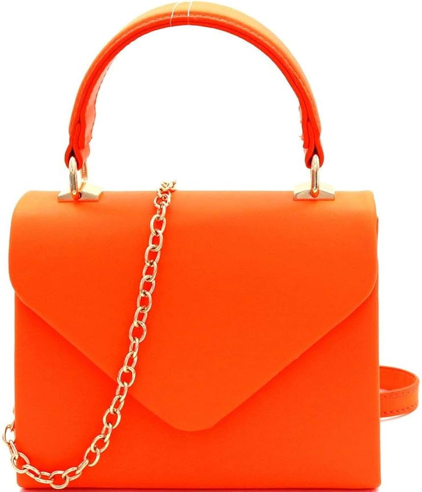 Mini Top-Handle Retro Box Flap PU Leather Satchel Crossbody Leopard Snake Neon | Amazon (US)