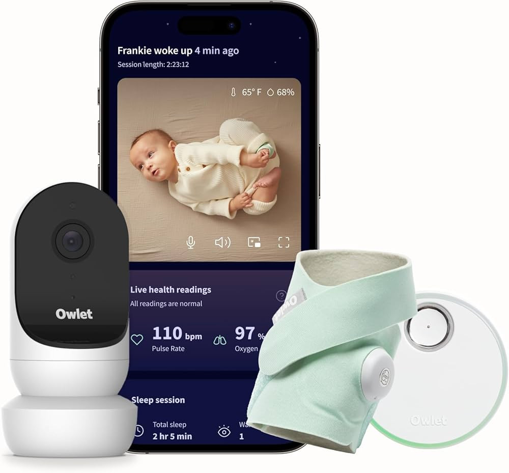 Owlet® Dream Duo Smart Baby Monitor: FDA-Cleared Dream Sock® Plus Owlet Cam 2- Tracks & Notifie... | Amazon (US)