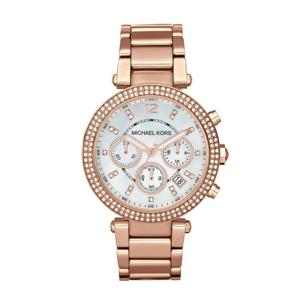 Michael Kors Women's Parker Stainless Steel Rose Gold-Tone Watch, 39mm, MK5491 - Walmart.com | Walmart (US)
