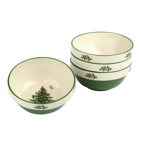 Spode Christmas Tree Stacking Bowls Glazed 5.5" (Set of 4) | Wayfair North America