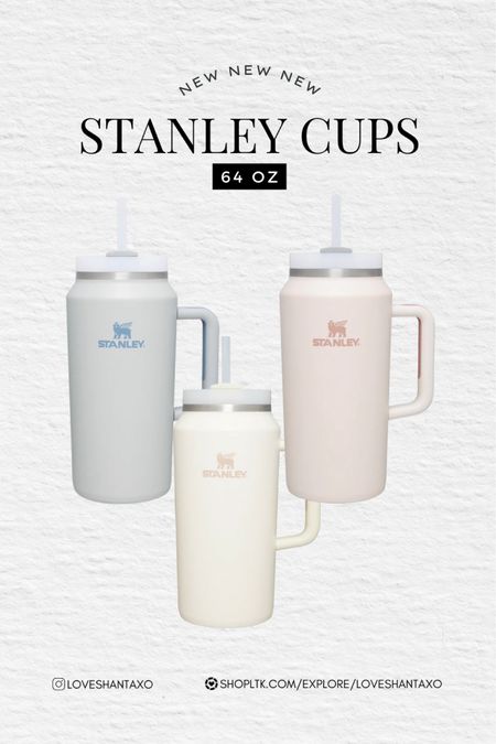 New Stanley cups. 64 oz Stanley cups. Fitness. Tumbler. Drinking water. Hydrated. Pastel colors. 

#LTKfit #LTKfamily #LTKFind