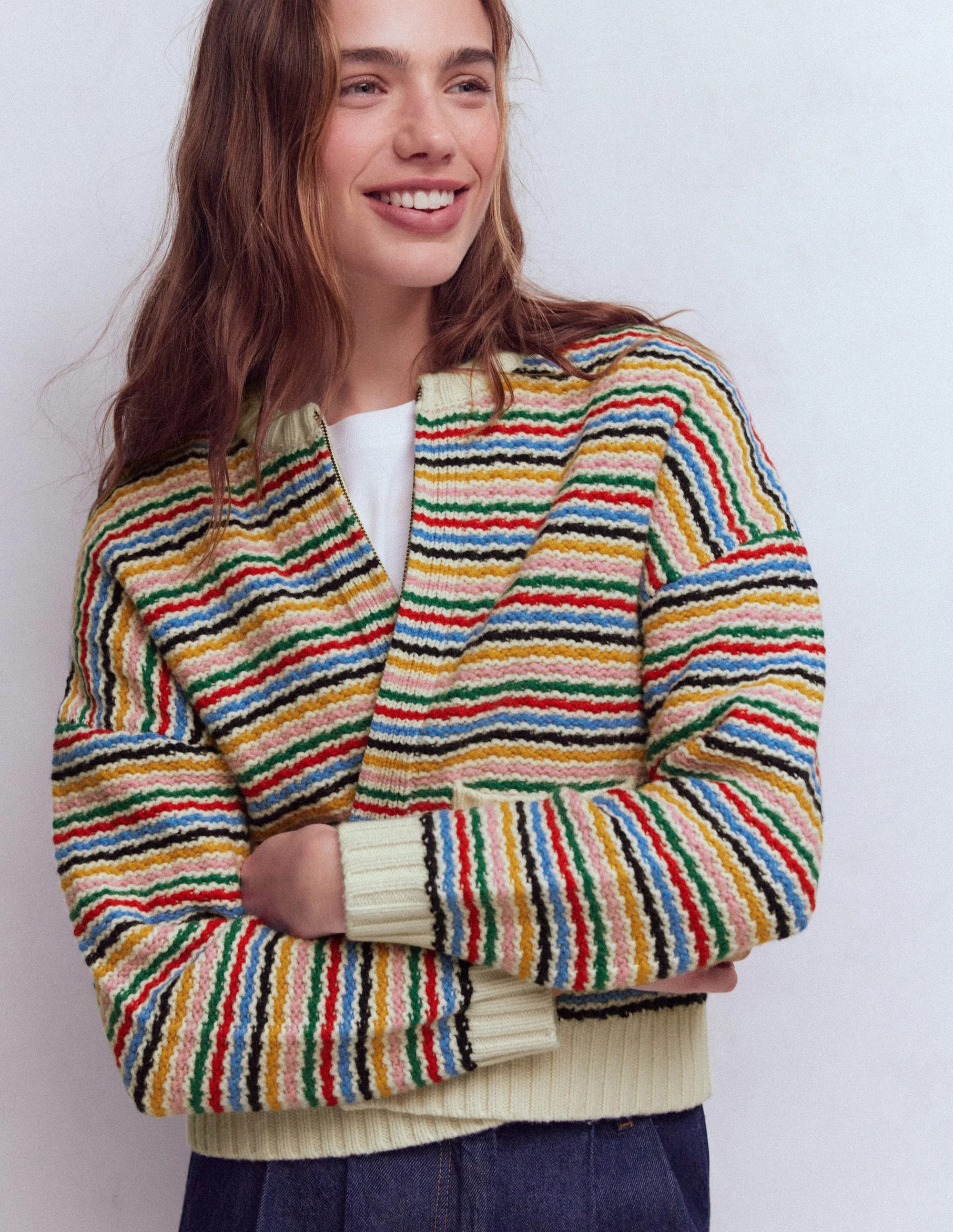 Boden Women's Maya Zip Up Jacket | Size 2 | Boden (US)