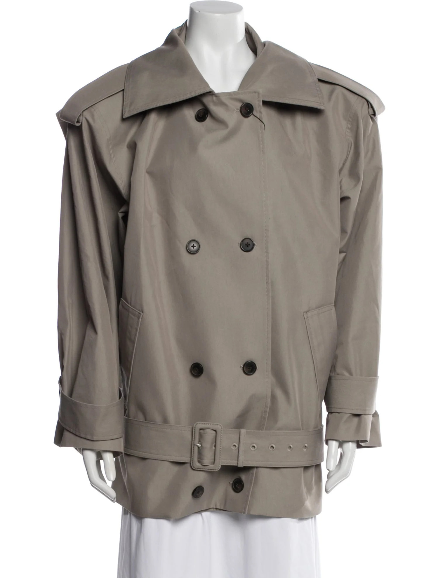 Helsa Trench Coat - Grey Coats, Clothing - WHEAA23125 | The RealReal | The RealReal