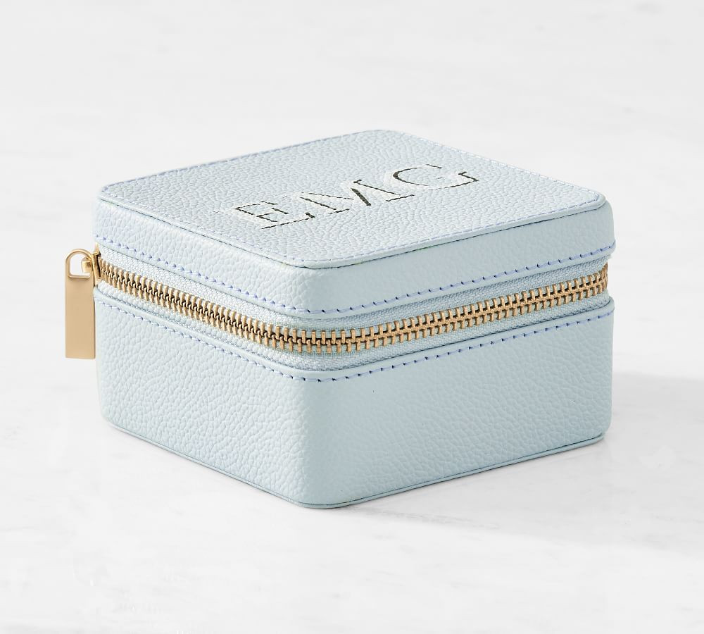 Quinn Leather Petite Travel Box, Shadow Printed | Pottery Barn (US)