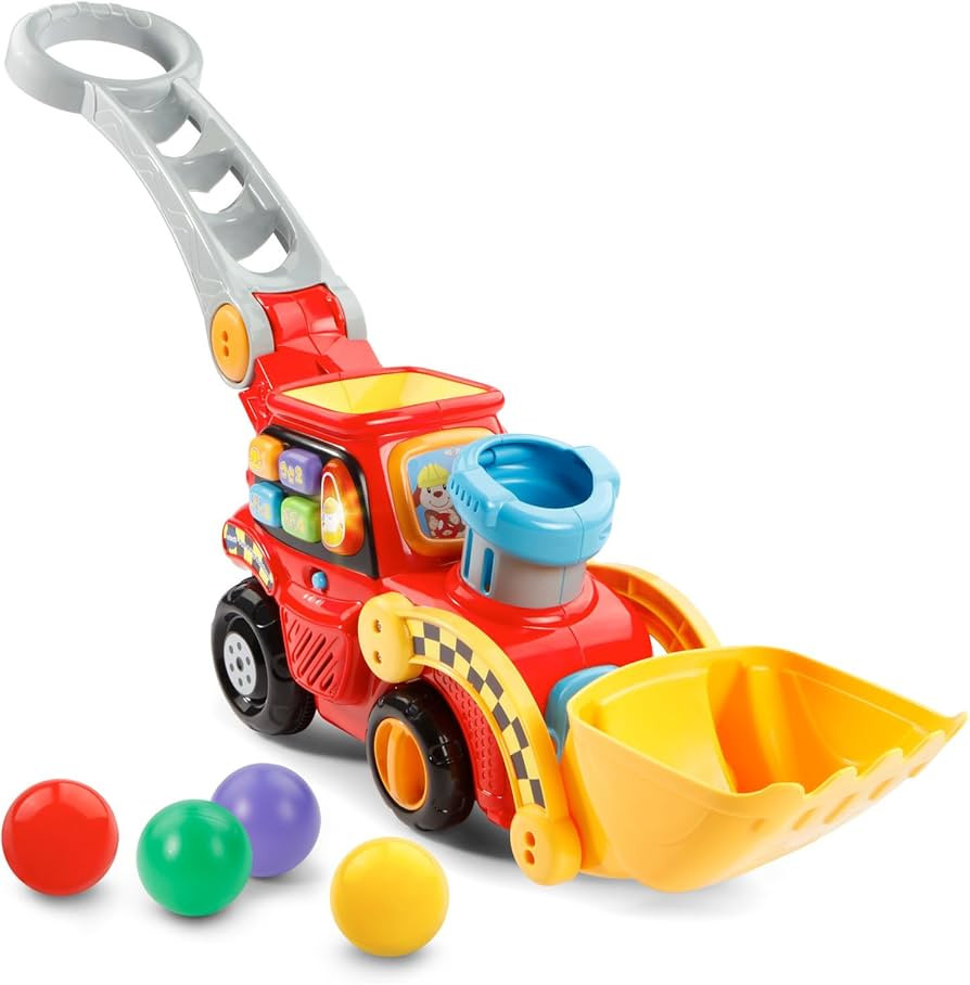 VTech Pop-a-Balls Push and Pop Bulldozer Amazon Exclusive,Red | Amazon (US)