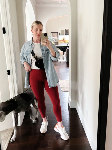 My new denim shacket is perfect for Spring and is great to toss over leggings for a day of running errands.  Tall ladies: It’s long enough to cover our butts!

5’7” wearing a Medium



#LTKover40