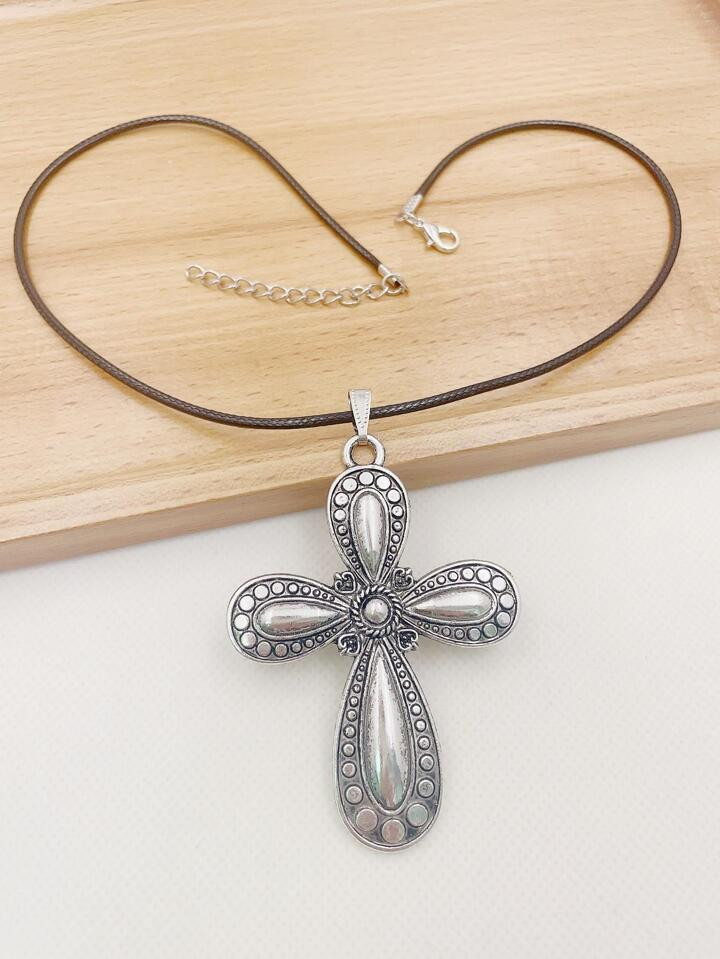 Cross Charm Necklace | SHEIN