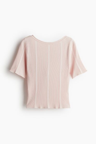 Rib-knit Low-back Top | H&M (US + CA)