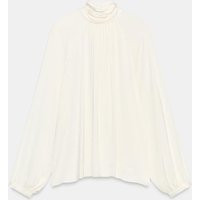 Zara - Flowing Blouse With Tie Detail - Ecru - Xl - Woman | Zara UK