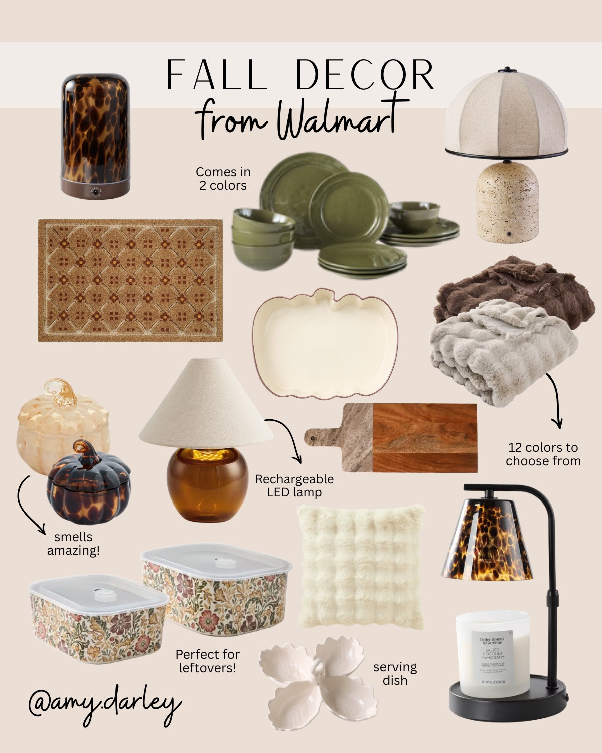 Okayyyy fall, I see you! 🍂🤎 These new fall finds from Target + Walmart are giving me ALL the cozy home vibes!

The rich greens, warm amber tones, florals, wicker, gold accents, and those adorable little details 😍 I found so many pieces that look way more expensive than they are and would be so easy to sprinkle throughout your home for fall.

Tell me which find is your FAVORITE! 🍁

#FallDecor #FallDecorFinds #TargetFinds #WalmartFinds #CozyHome