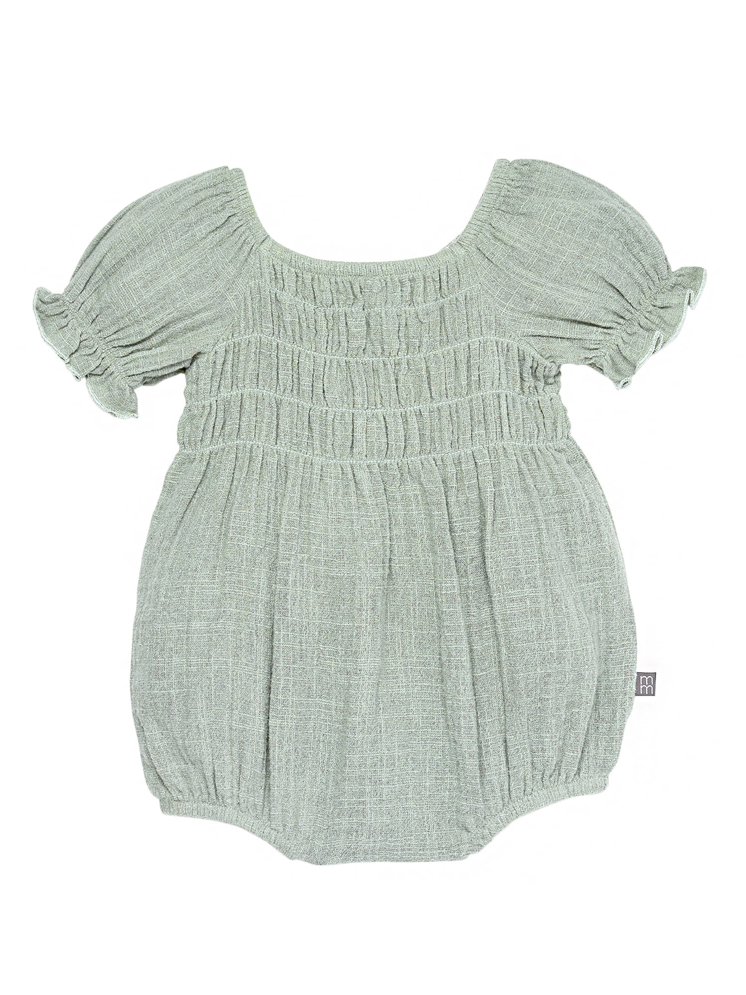 Modern Moments by Gerber Baby Girl Smocked Bubble Romper, Sizes 0/3 Months - 24 Months | Walmart (US)