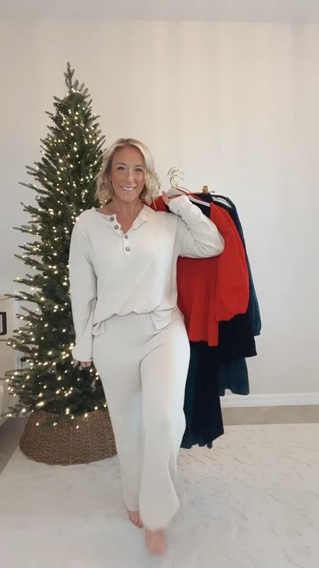 Walmart holiday haul!
1. Plaid dress - size medium. Soft plaid, functional buttons, has pockets.
2. Pleated slip dress - size medium. Comes in another color. 
3. Velvet blazer - size medium. Relaxed fit with double breasted front. 
4. Velvet flare pants- size medium. Pull on style with wide waistband. Has nice stretch, but are long (I’m 5’2”). 5. Red square neck peplum - size medium, but needed a small. Nice, thicker, dressy material. 6. Party cardigan - size medium. Soft with embellished rhinestones & rhinestone buttons. Clear rhinestone heels - tts (from Target). Sequin cami - size medium (from Amazon).


#LTKfindsunder50 #LTKHoliday #LTKSeasonal
