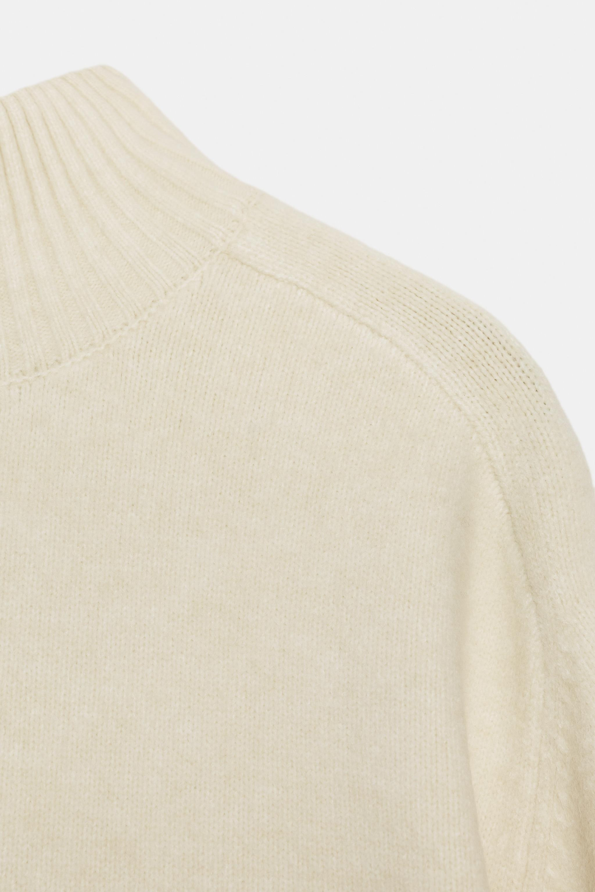 PLAIN KNIT HIGH NECK JUMPER | Zara UK
