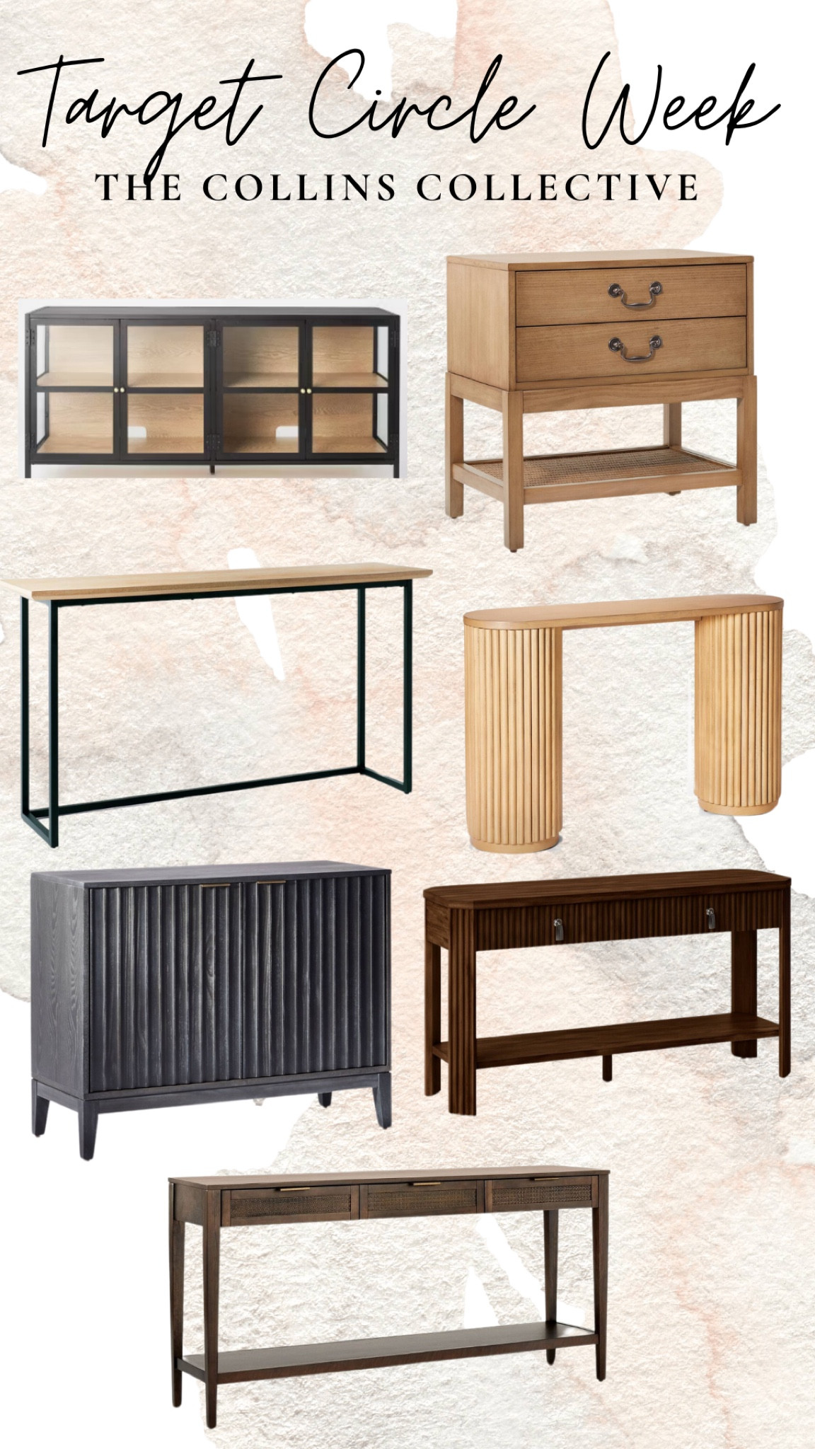 Console table, media cabinet, glass cabinet, studio, McGee fines, sale, finds , target circle week 

#LTKHome #LTKFallSale