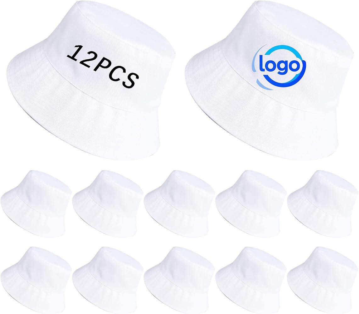 Bucket Hats Bulk Solid Color DIY Blank Hat Bucket Hats for Men, Women and Adults | Amazon (US)
