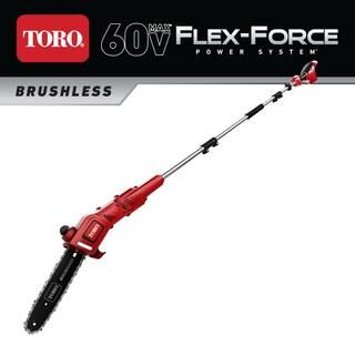 Toro 10 in. 60-Volt Max Lithium-Ion Brushless Cordless Pole Saw - Battery and Charger Not Include... | The Home Depot