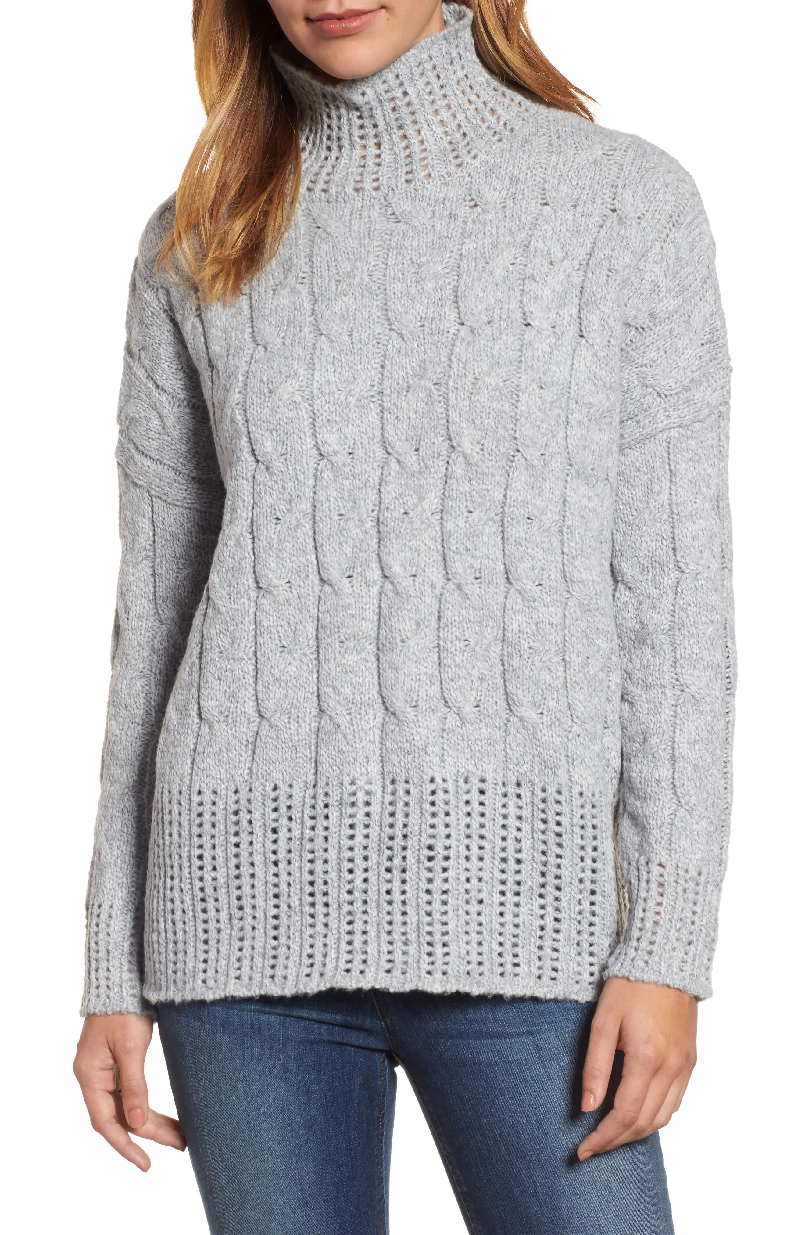 Pointelle Turtleneck Sweater | Nordstrom