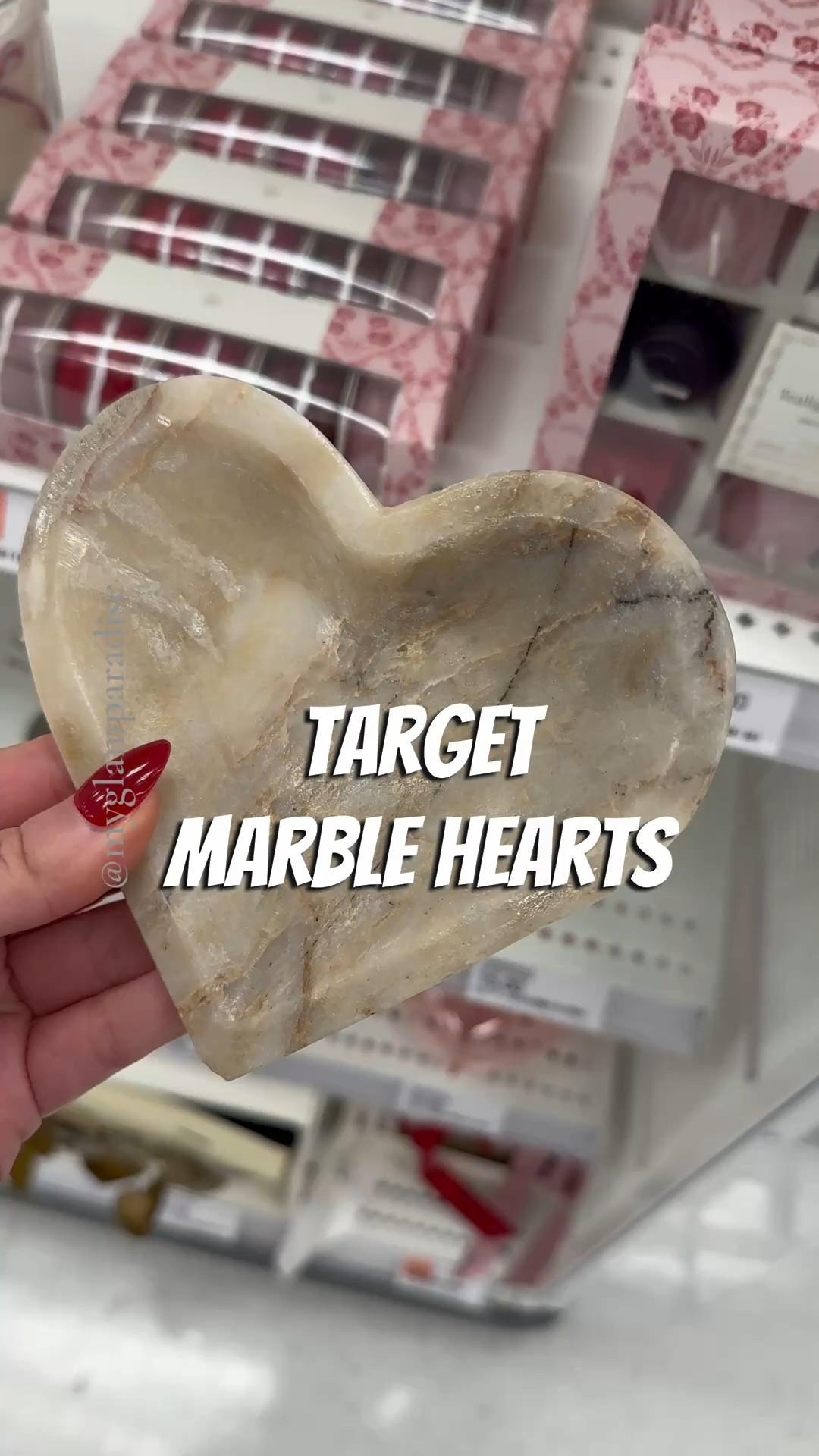 Marble finds at @Target 🤍 Look at these cute heart-shaped pieces! Found a candle holder and a heart board. Practical and perfect for decor.

#LTKValentine #LTKHome #LTKSeasonal