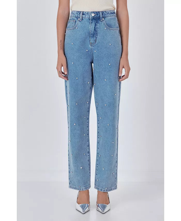 endless rose Women's Studded Denim - Macy's | Macy's