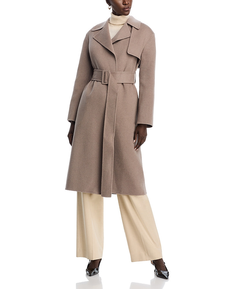 Theory New Divide Wool & Cashmere Wrap Trench Coat | Bloomingdale's (US)